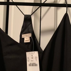 Unworn black racer back J Crew dress size 10
